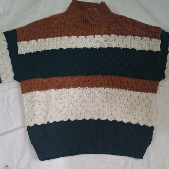 Mine Women'sWarm Brown Knit Sweater Size M - Picture 6 of 8